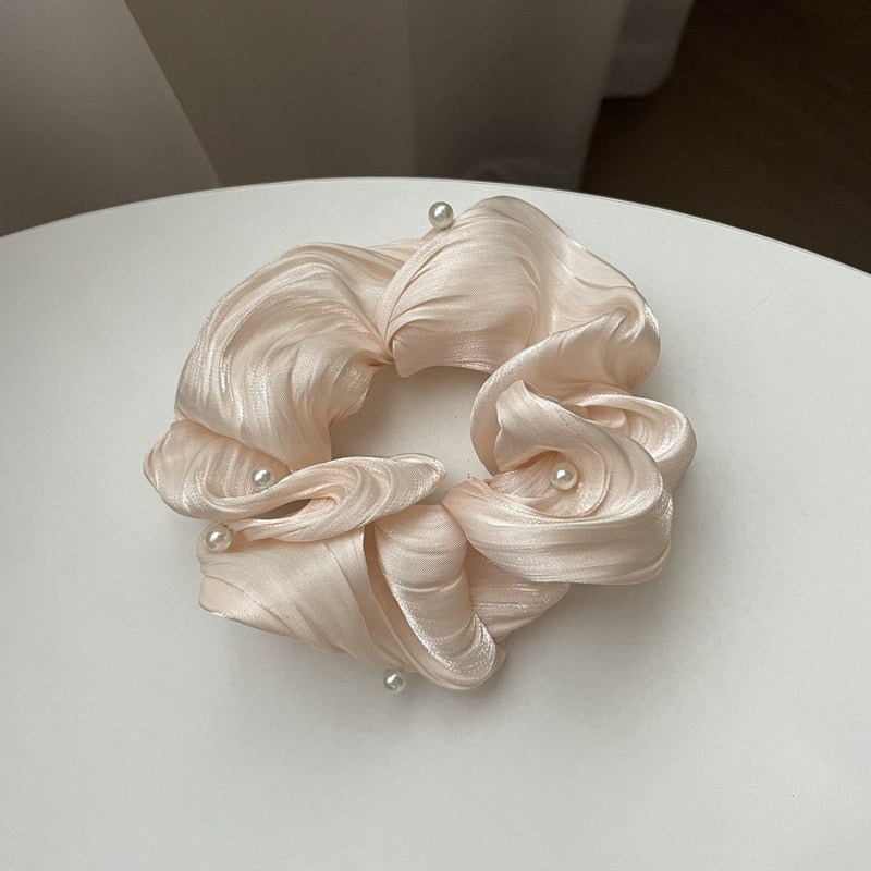 Pearl Texture Wavy Scrunchies