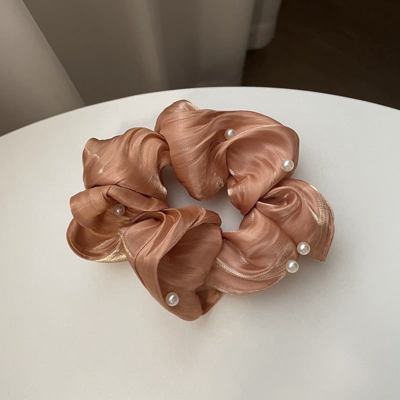 Pearl Texture Wavy Scrunchies