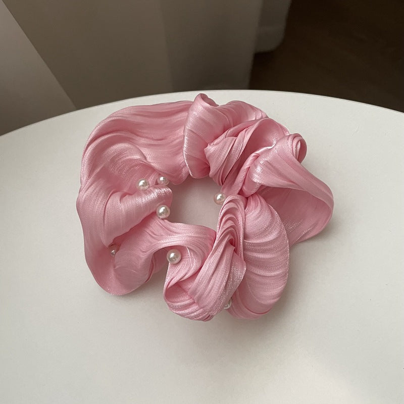 Pearl Texture Wavy Scrunchies
